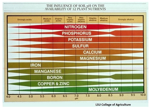 Nutrient Availability Chart
